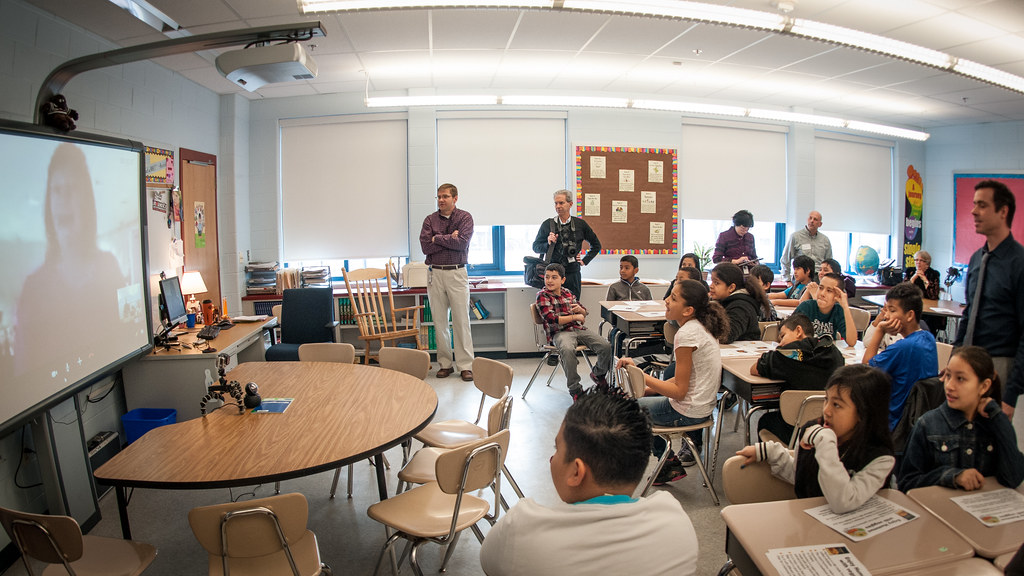 Students in a classroom