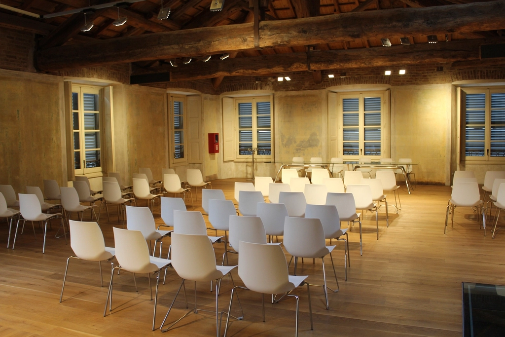 Seminar room set with chairs